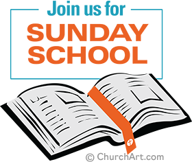 Bible study cilpart to promote joining Sunday school