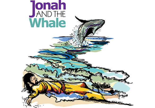 Jonah and the whale Clipart