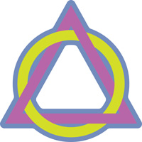Bulletin Clip-Art Image of triangle and circle intertwined to represent the eternity of the Trinity