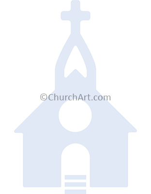 Church with steeple as background illustration