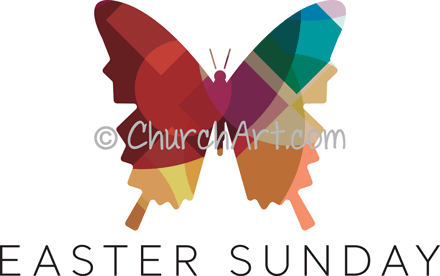 Butterfly Clipart for Easter Sunday services