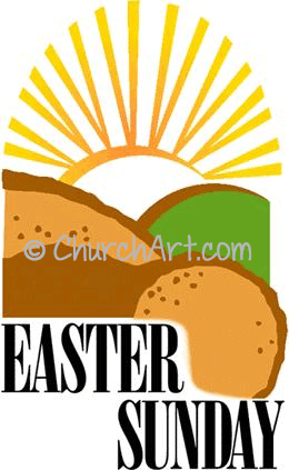 Easter Sunday website clipart for Christian churches