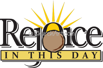 Rejoice in this day Easter clip art for church websites
