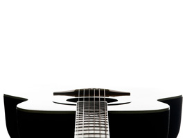 Acoustic guitar as background photo