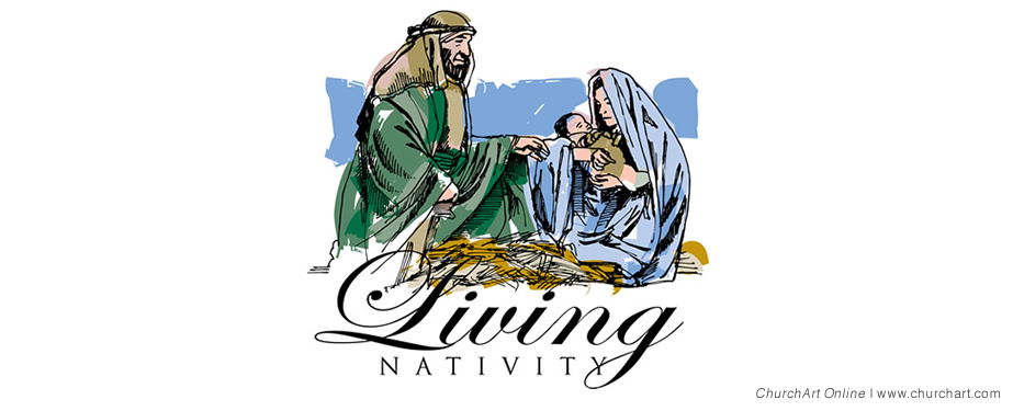 living nativity clip-art