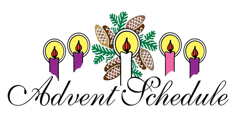 schedule Advent wreath clipart