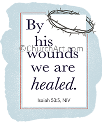 Holy Easter clipart image with a scripture verse featured.