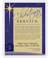 Christmas Eve brochure template