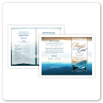 Church Art Funeral Program Templates Image