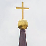 Photo of cross on steeple