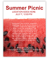 Church Picnic brochure template