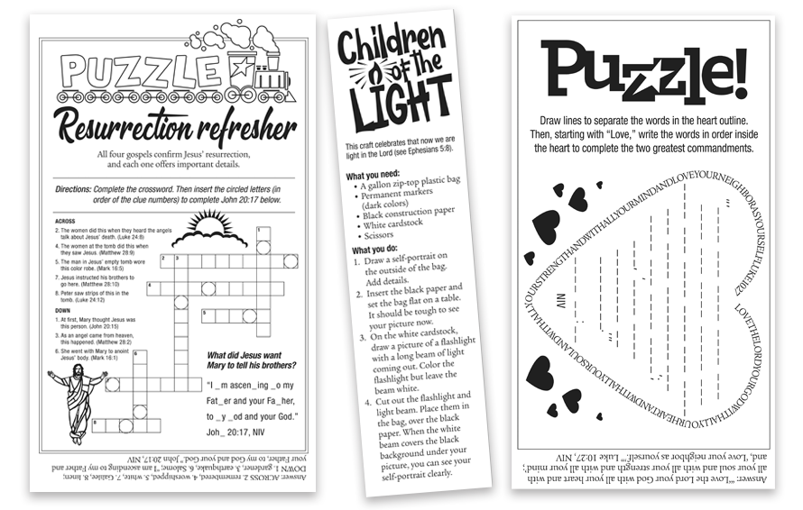 Product examples of ChurchArt newsletter filler content