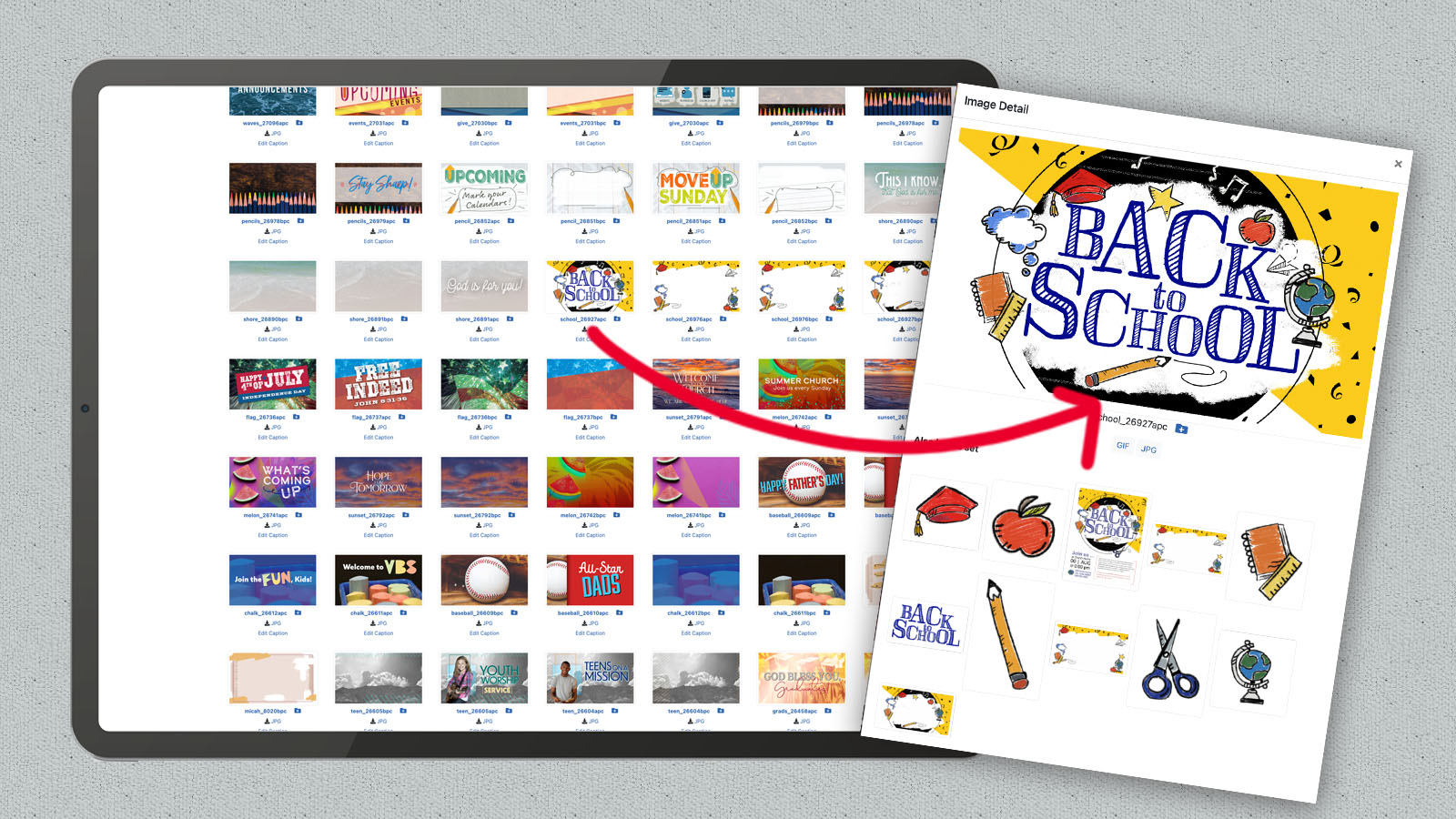 Download church graphics for any communication. | ChurchArt.com