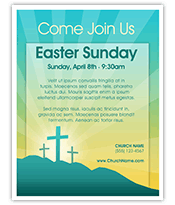 Easter Church brochure template