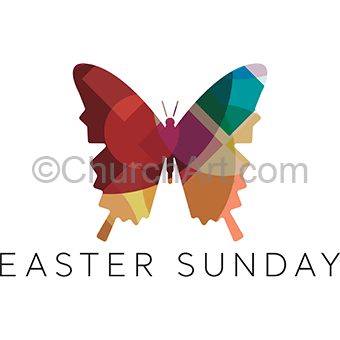 Easter Sunday art image culminating Holy Week and Lent coordinated art series