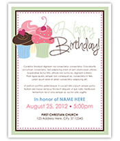 Happy Birthday brochure template