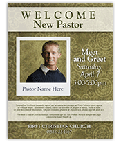 Welcome New Pastor brochure template