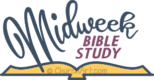 Clipart for midweek bible study at church or bible study group at home