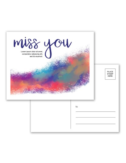 Beautiful graphics for postcard templates