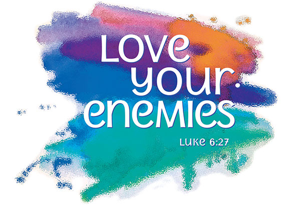 Love Your Enemies Bible Quote Clipart