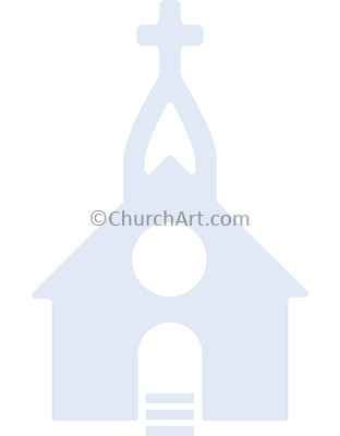 Church with steeple as background illustration