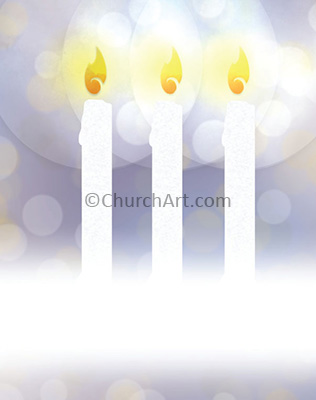  Christian wallpaper background of three candle illustration.