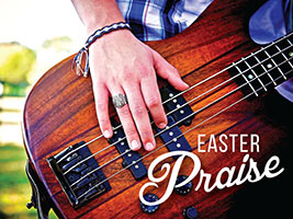 Christian Easter Guitar Photo with Praise Caption