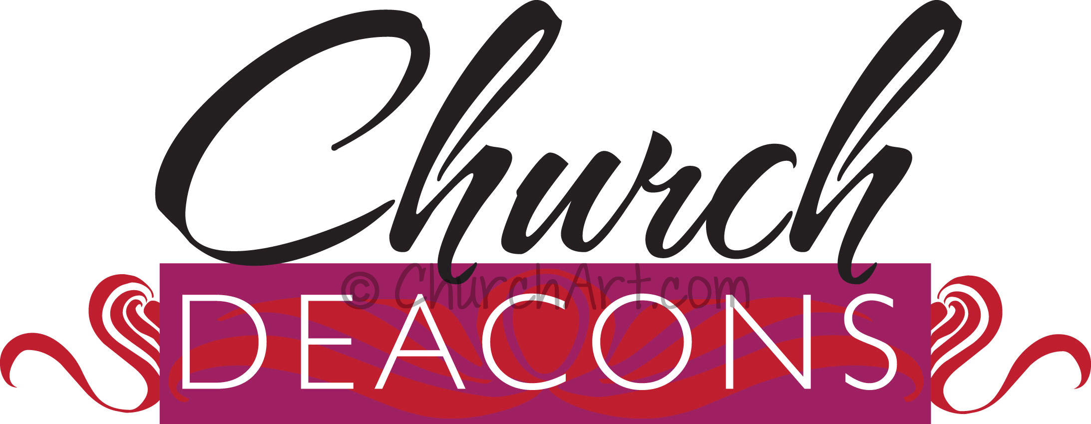 Church Deacons clip-art for church newsletter or church bulletin