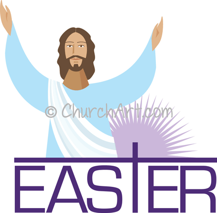 Celebrating the resurrection of Jesus graphic