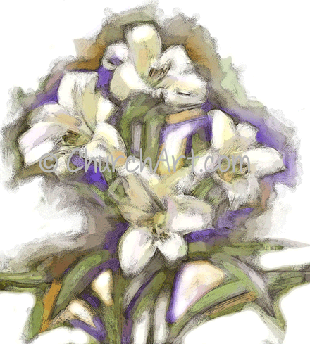 Religious images for Easter Lilies of the Valley