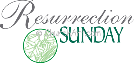 Christian clipart for celebration of Resurrection Sunday