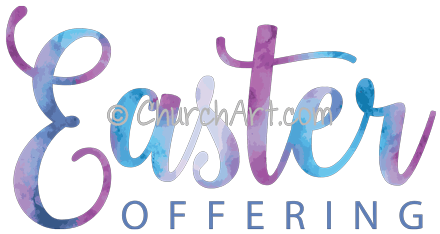 Easter offering envelope clip art