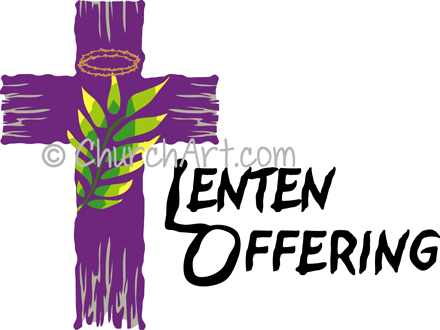 Christian cross and palm tree images for the season of Lent
