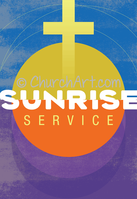 Easter Sunrise Service religious clipart
