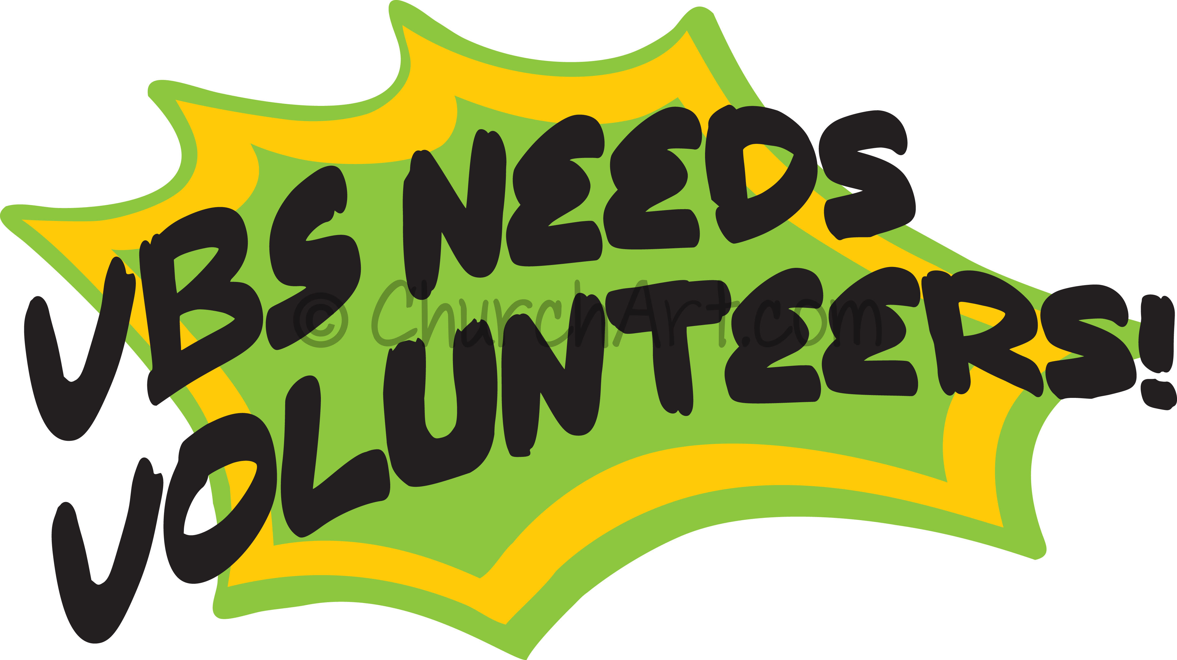 VBS Program Volunteers clipart image