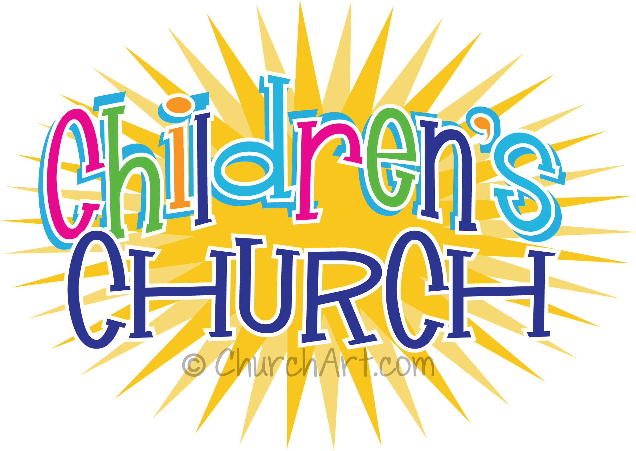 Clipart illustration for Children's Church