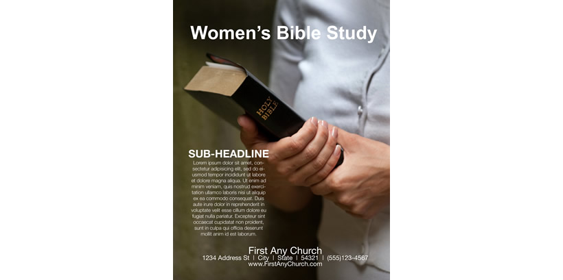 sample bible study flyer