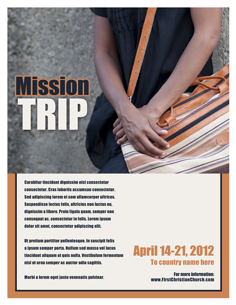 sample mission flyer