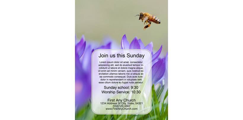 spring church program template