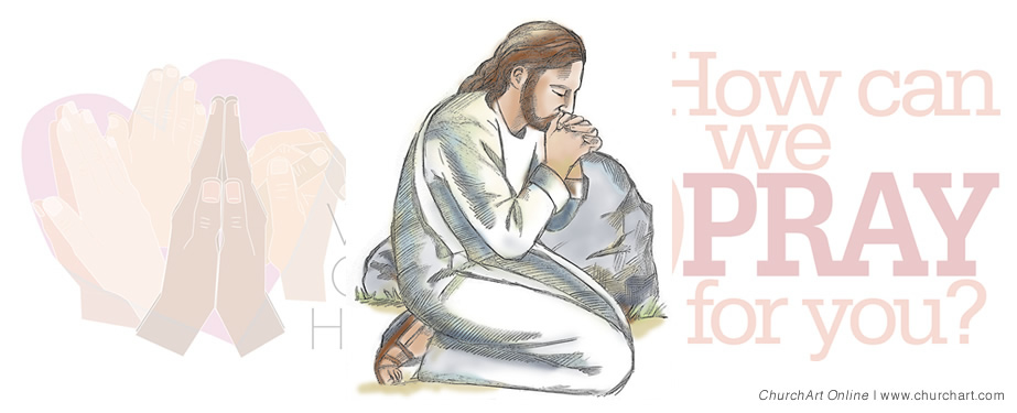 Jesus In Prayer Clipart