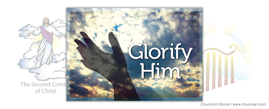 Glorify Him in Heavens Clipart