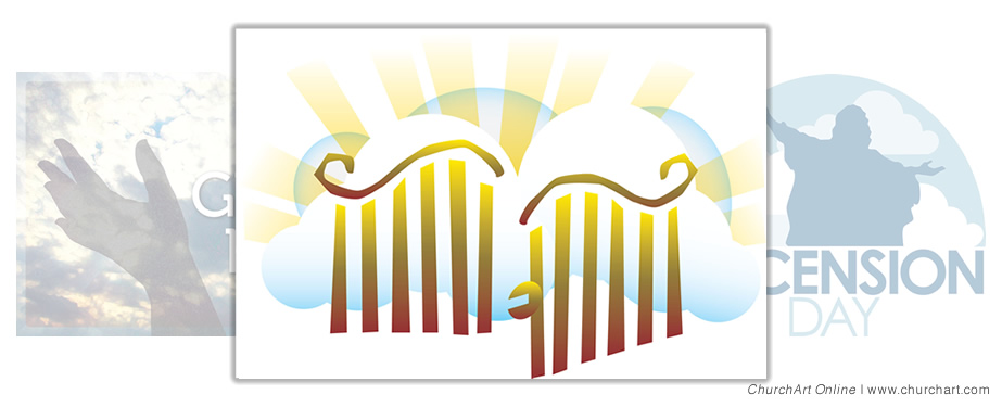 Open Heaven Gates Clipart