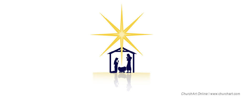 silhouette nativity clip-art